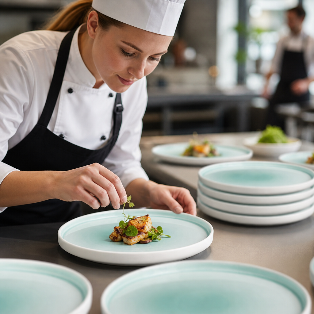 Plates 270mm Porcelain for Stylish Table Settings (Pack of 4)