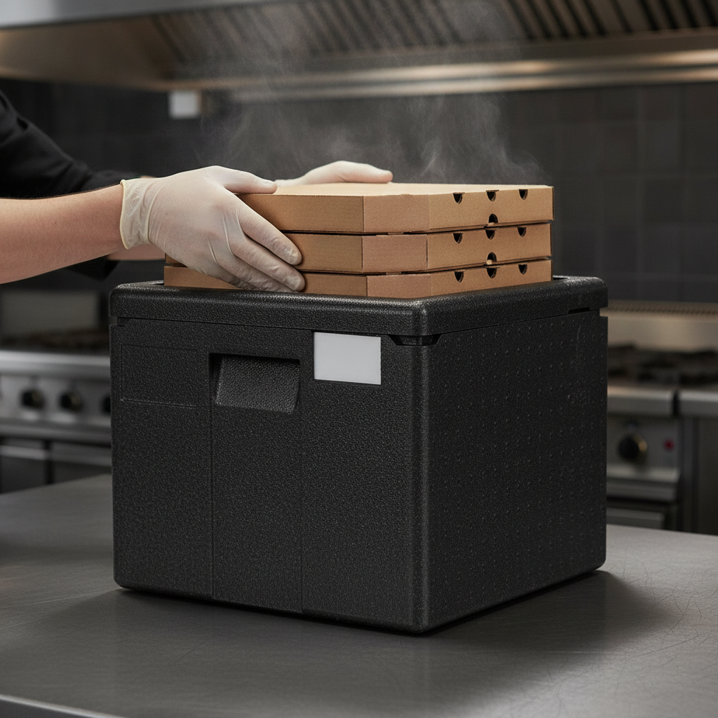 Polypropylene Top Loading Pizza Box Carrier for Food Delivery