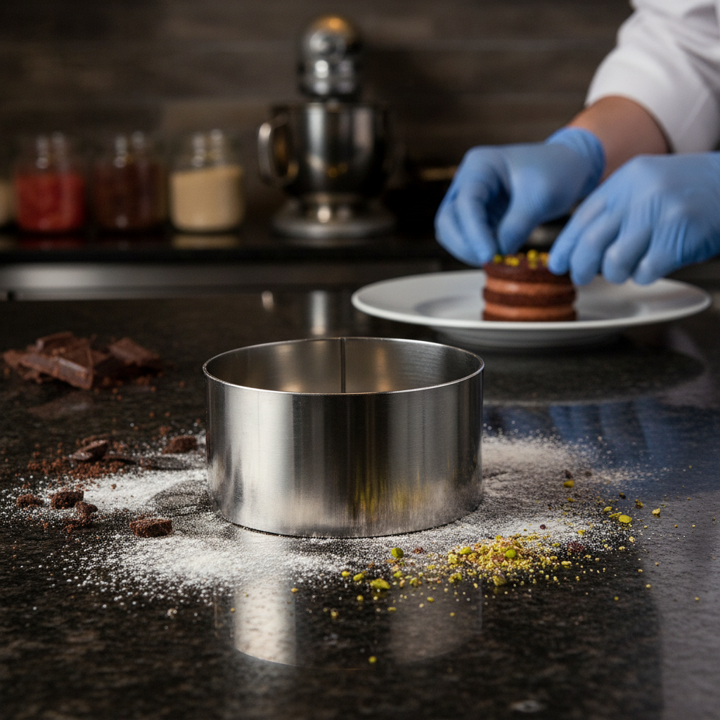 Stainless Steel Round Mini Gateaux Mould 62mm for Catering