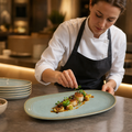 Coupe Platters 240mm Vitrified Stoneware for Catering & Hospitality (Pack of 12)