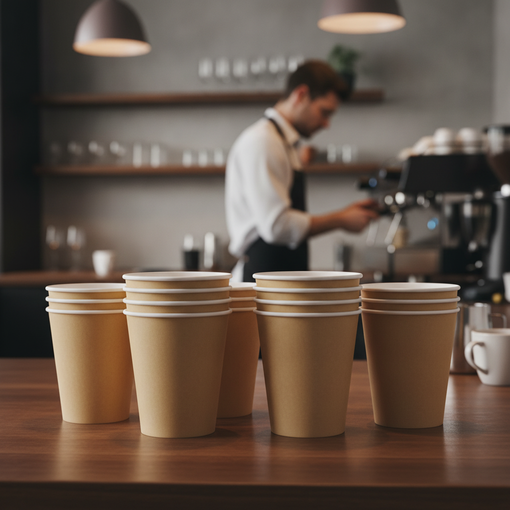 Cardboard Disposable Coffee Cups 340ml for Takeaway Service (Pack of 1000)