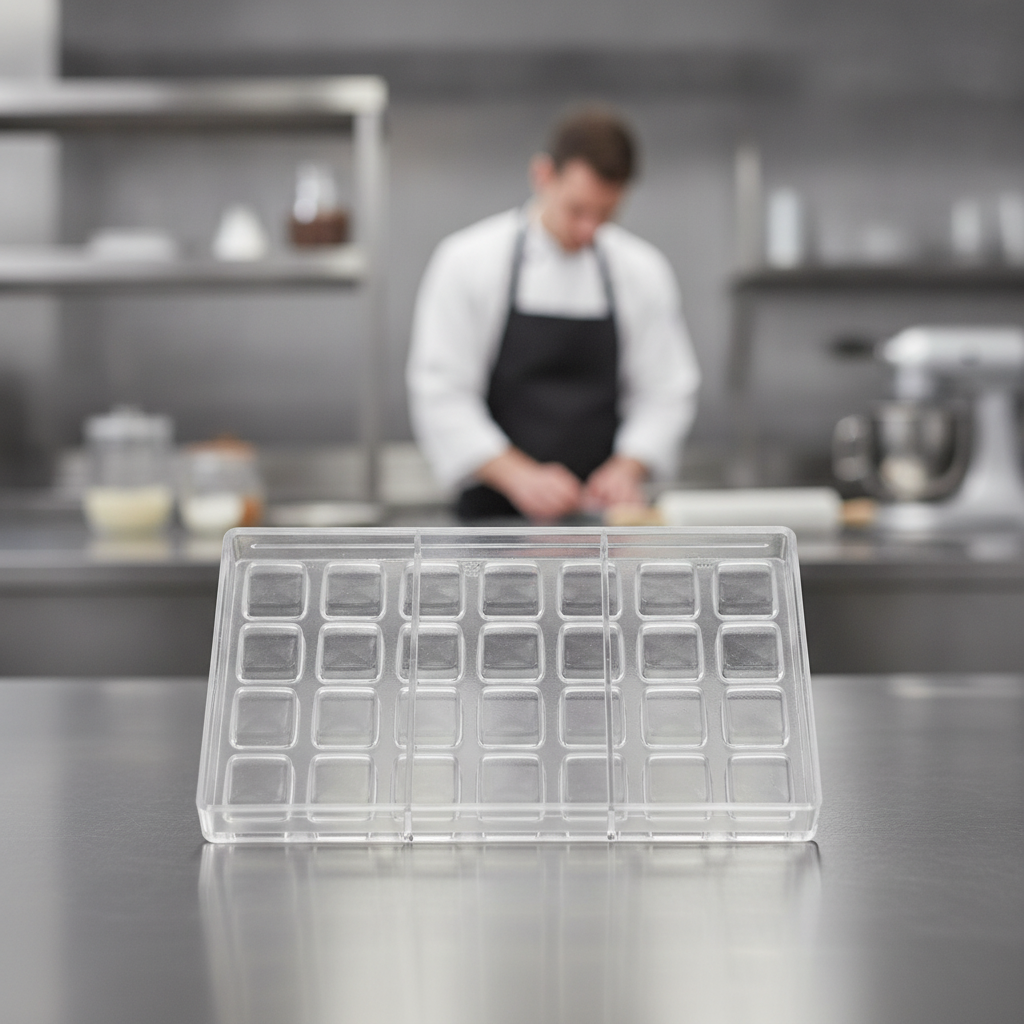 Tritan Square Praline Mould 275x175mm for Baking (Pack of 1)