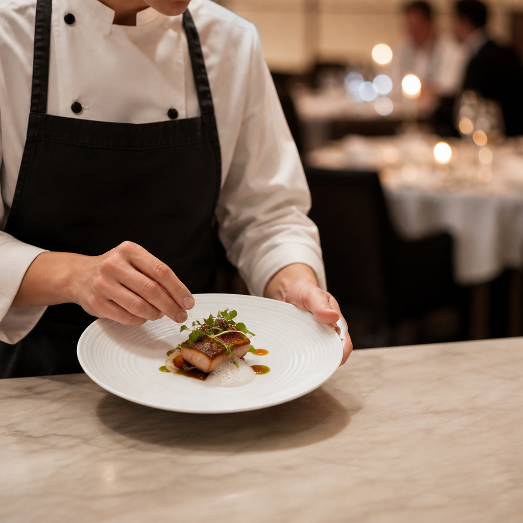 Alumina Vitrified Coupe Plates 255mm Vitrified Ceramic for Fine Dining (Pack of 12)