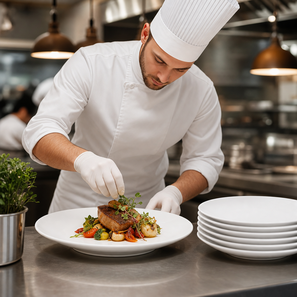 Coupe Plates 270mm Porcelain for Professional Catering (Pack of 6)