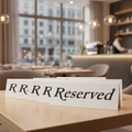 Plastic Reserve Signs for Cafes and Pubs (Pack of 10)