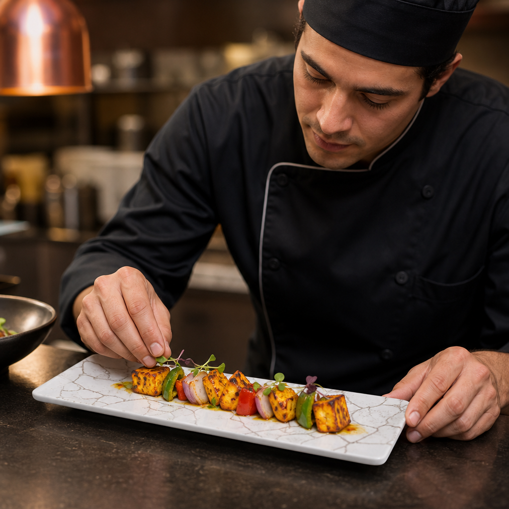 Oblong Plates 330x110mm Vitrified Ceramic for Hospitality (Pack of 6)