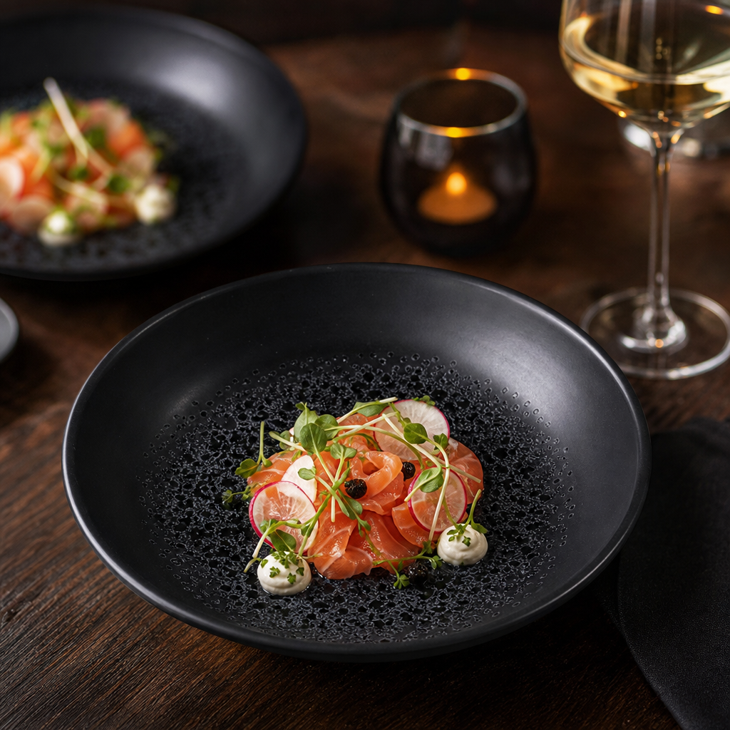 Caldera Ash Porcelain Bowls 340ml for Stylish Dining