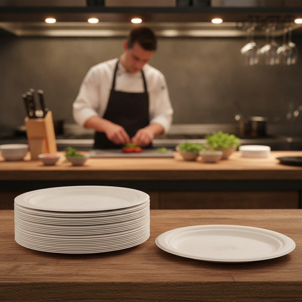 Moulded Fibre Plates 178mm for Catering & Events (Pack of 500)