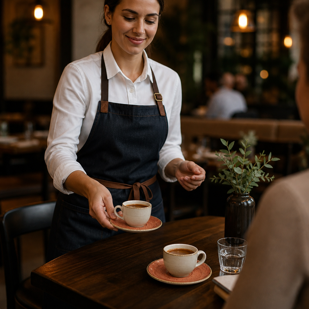 Espresso Saucers Spiced Orange Ceramic for Beverage Service (Pack of 12)