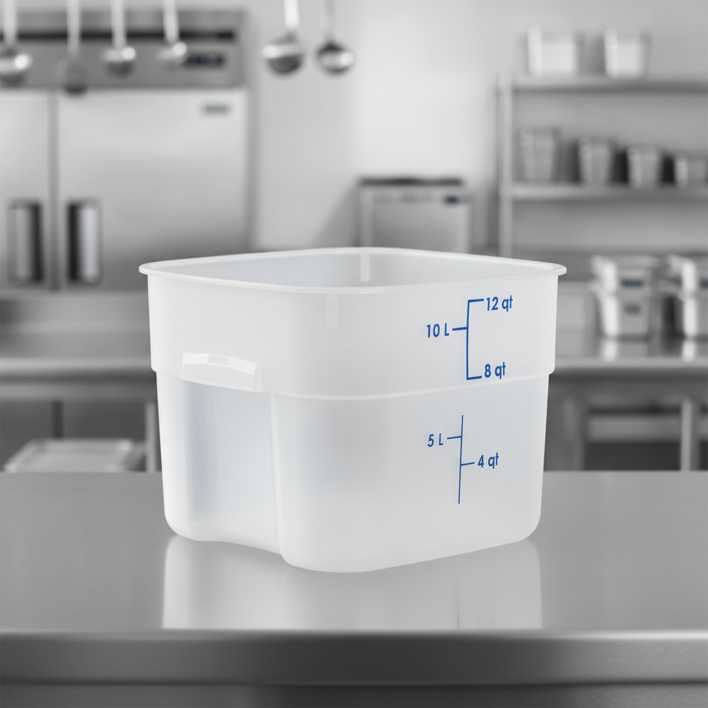 Polypropylene CamSquare Container 11.4L for Commercial Kitchens