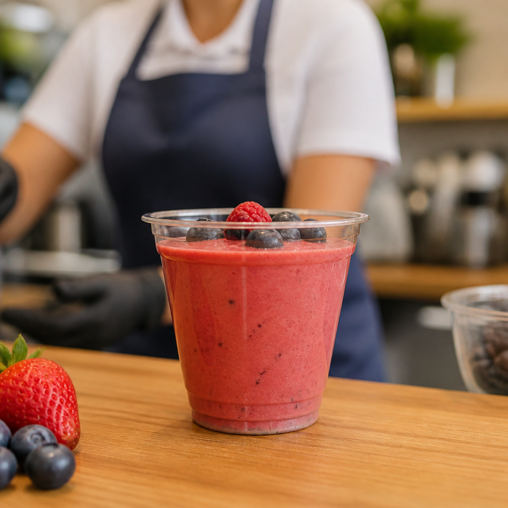 rPET Clear Smoothie Cups 270ml for Outdoor Events (Pack of 1000)