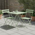 Powder Coated Steel Square Table 600mm for Indoor & Outdoor Use