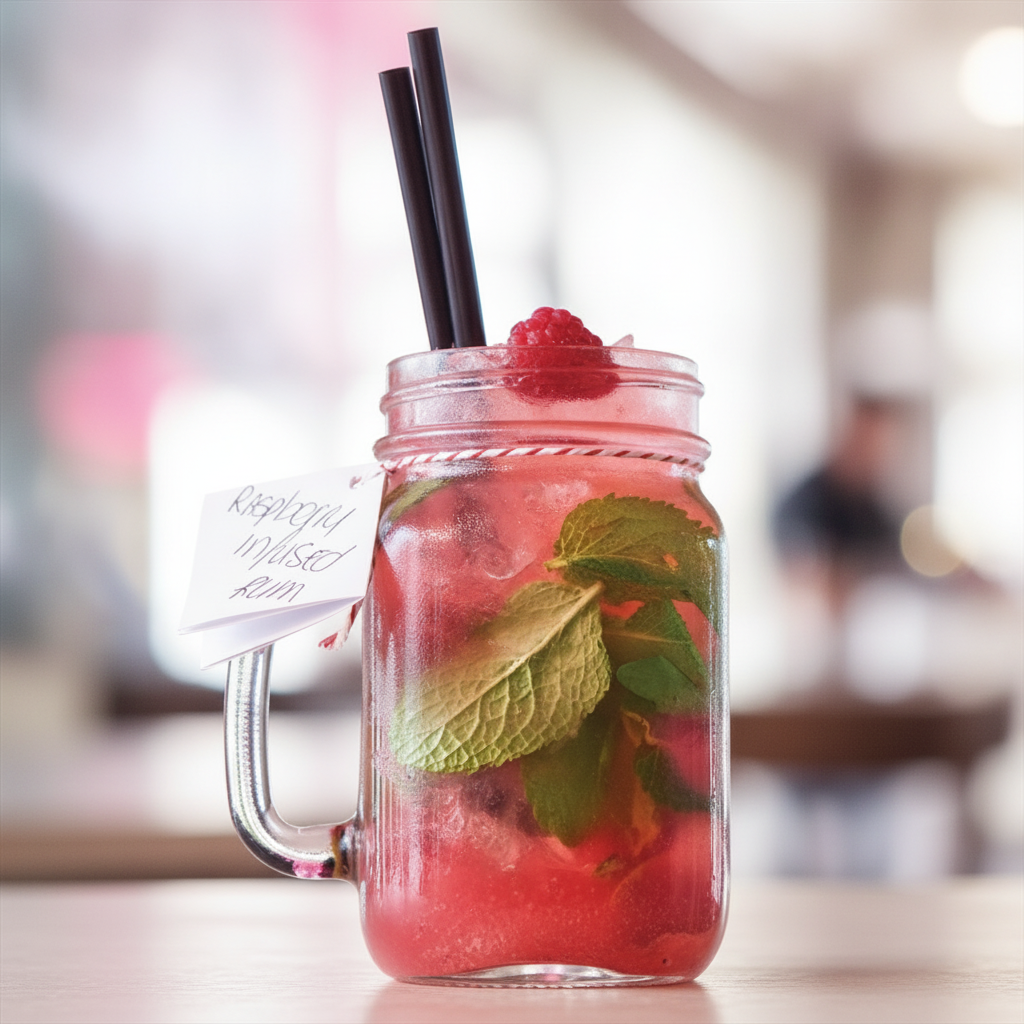 Glass Drinking Jars 490ml for Beverage Service (Pack of 6)
