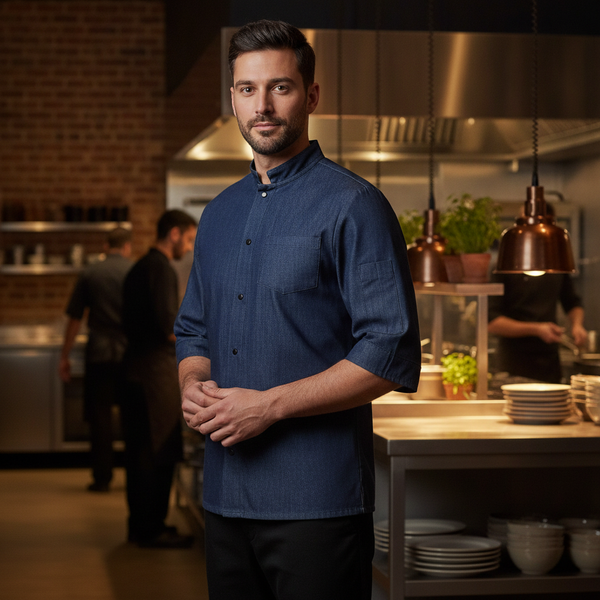 Denim Chef Shirt, Denim