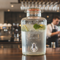 Glass Round Drinks Dispenser 8000ml for Home Hosting