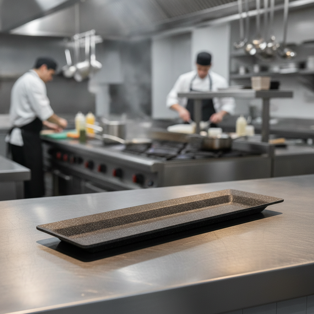 Cast Aluminium GN Tray 530x162mm for Kitchen Use