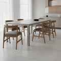 Rubber Wood Dining Chairs 760x480mm for Elegant Seating Areas (Pack of 6)