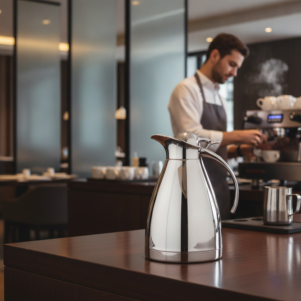 Stainless Steel Vacuum Jug 1L for Serving Beverages