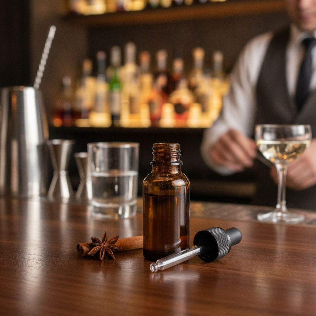 Glass Dropper Bottle 20ml for Cocktail Crafting