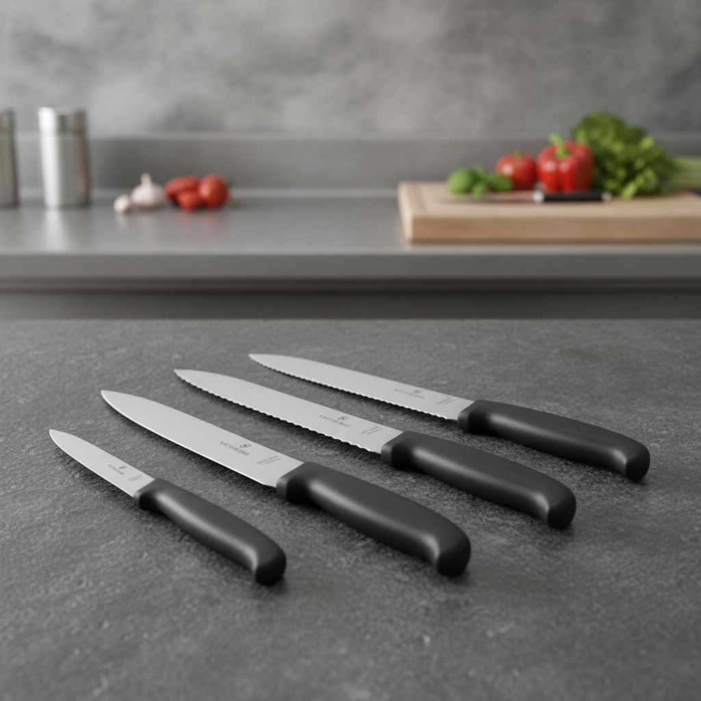 Stainless Steel Kitchen Knife Set for Home & Professional Use (Pack of 5)