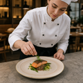 Round Plate 264mm Vitrified Ceramic for Restaurants (Pack of 12)