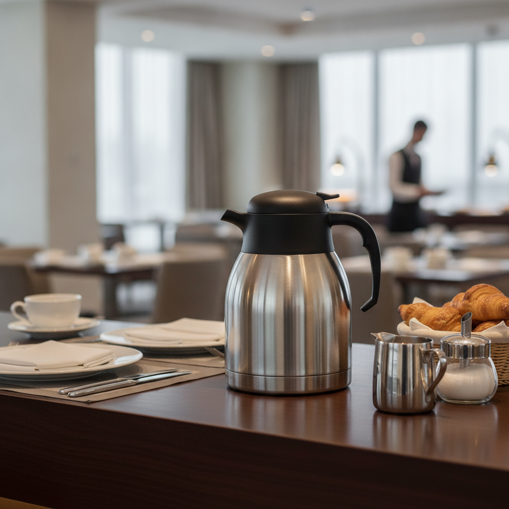 Stainless Steel Vacuum Jug 1.5L for Hotel Breakfast Services