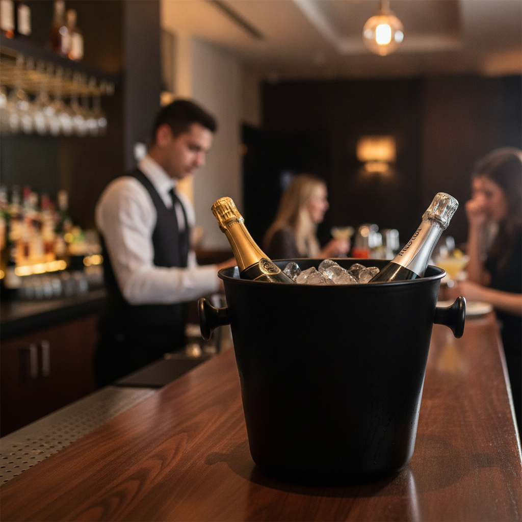 Aluminium Wine and Champagne Cooler Bowl 5L for Bars & Pubs