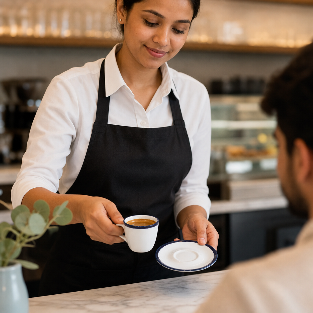 Espresso Saucers 114mm Vitrified Ceramic for Hospitality (Pack of 12)