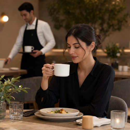 Can Cups 227.5ml Porcelain for Casual Dining (Pack of 12)