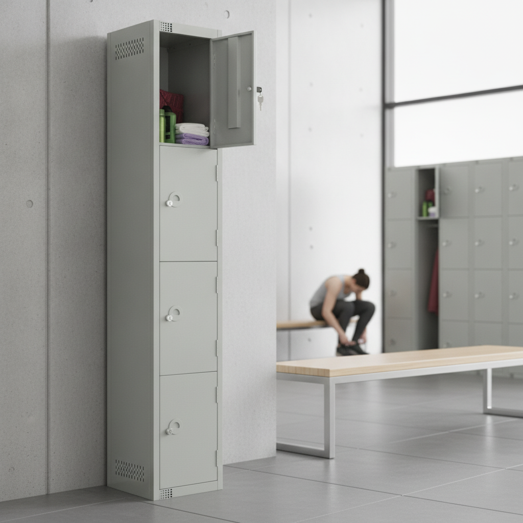 Powder Coated Steel Lockers 300mm Deep for Secure Storage