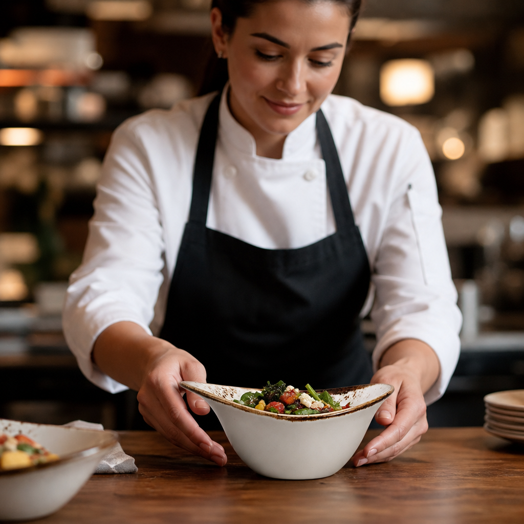 Bowl 180mm Porcelain for Cafés & Restaurants (Pack of 12)