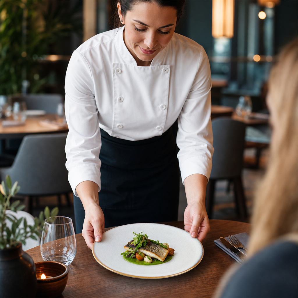 Drift Coupe Plates 230mm Porcelain for Restaurants & Cafés (Pack of 6)