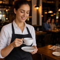 Tea Cups 230ml Vitrified Porcelain for Cafés & Restaurants (Pack of 12)