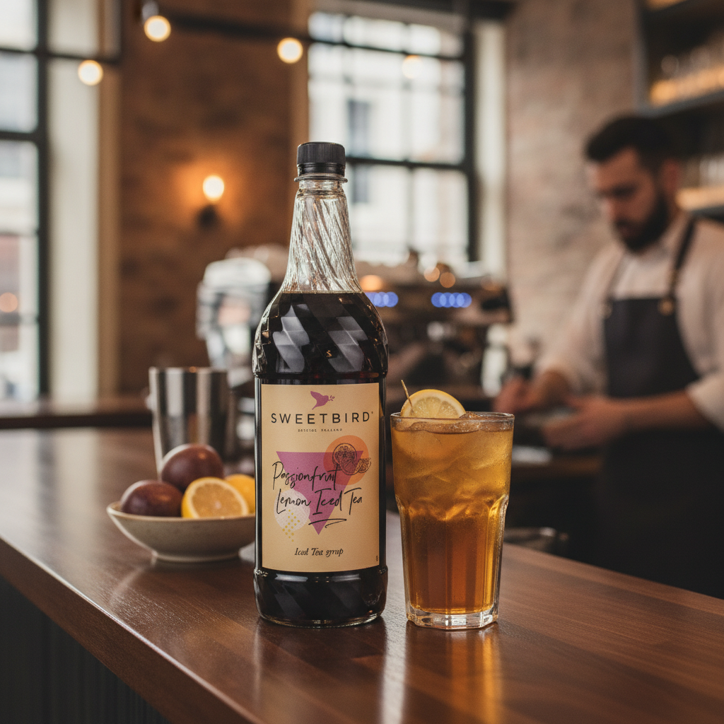 Passionfruit & Lemon Iced Tea Syrup 1L for Refreshing Beverages
