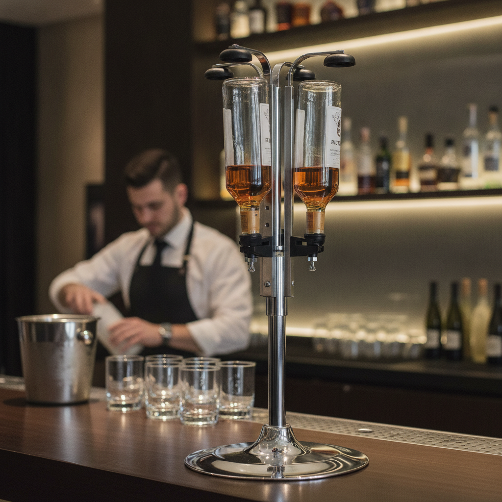 Rotary Optic Stand for 70cl Bottles Made of Durable Material