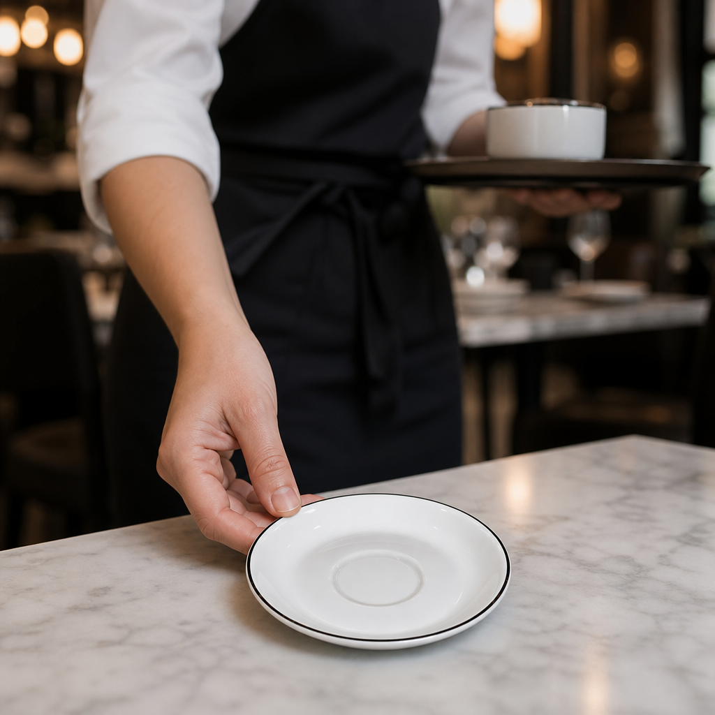 Saucer 125mm Porcelain for Catering Environments (Pack of 24)