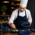 Coupe Bowls Deep 253mm Blue Porcelain for Dining Experiences (Pack of 12)