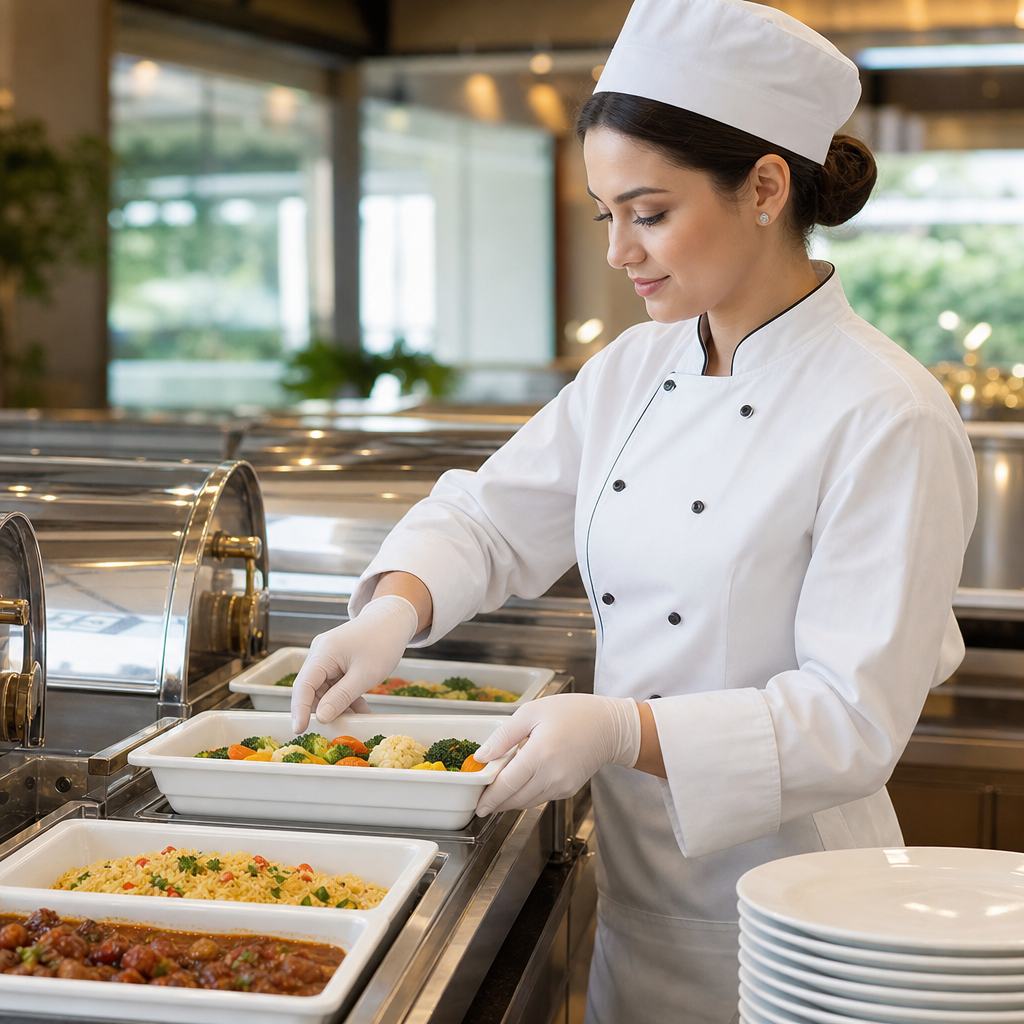 Porcelain One Third Size Gastronorm 65mm for Buffets