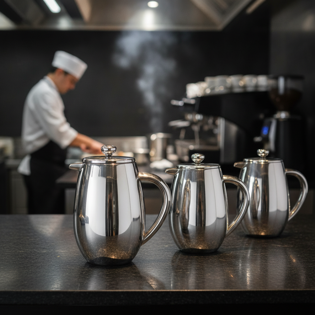 Stainless Steel Insulated Cafetiere 750ml for Commercial Use
