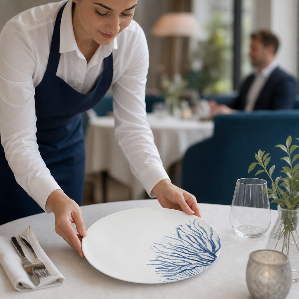 Coupe Plates 280mm Porcelain for Table Service (Pack of 6)