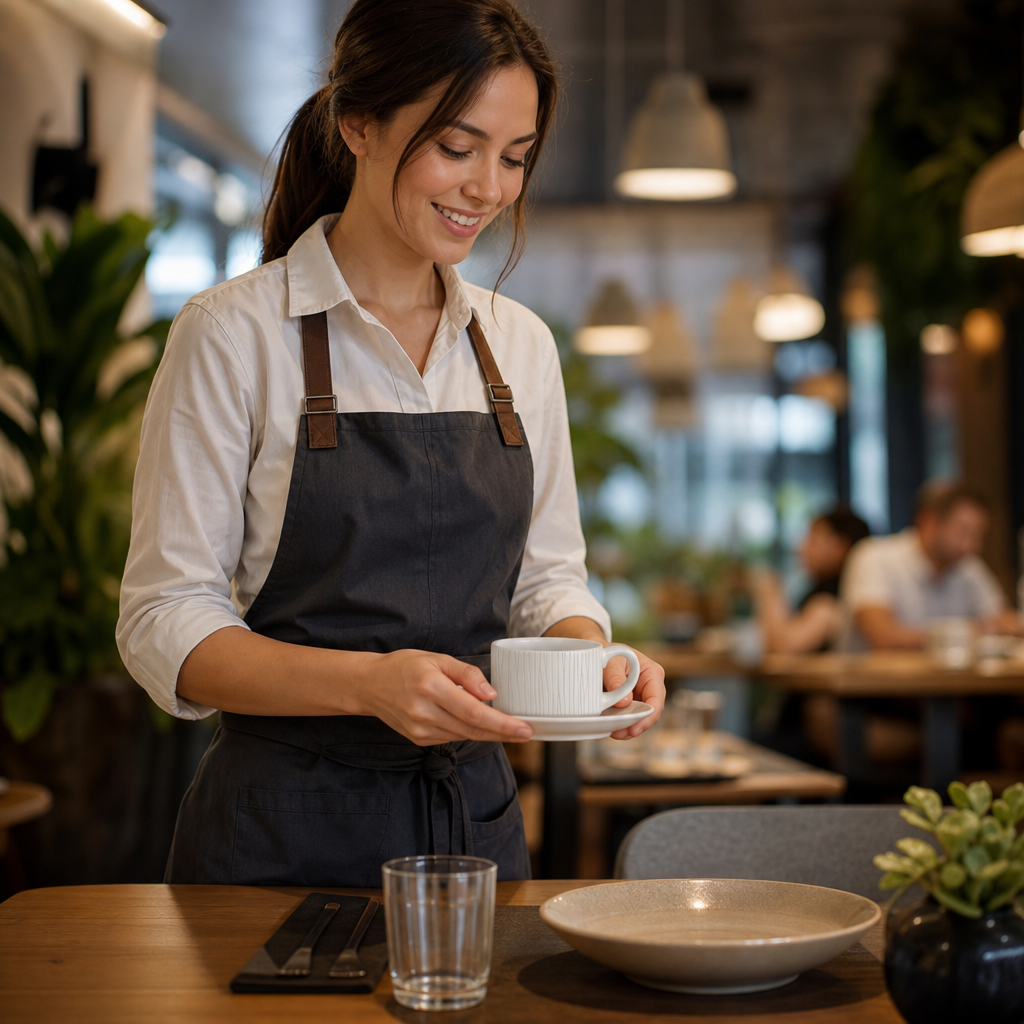 Porcelain Stacking Cups 3.3oz for Cafés & Restaurants (Pack of 12)