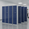 Steel Grey Dispensing Lockers for Staff Uniforms (Pack of 10)