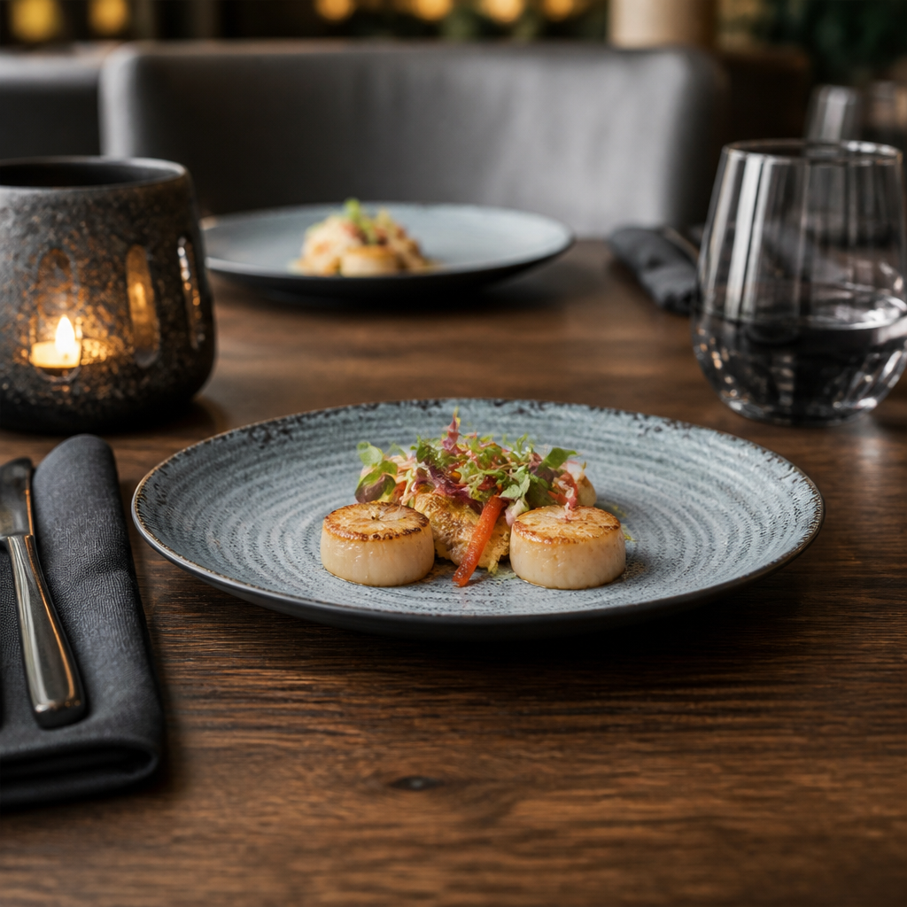 Slate Plates 165mm Melamine for Casual Dining (Pack of 24)