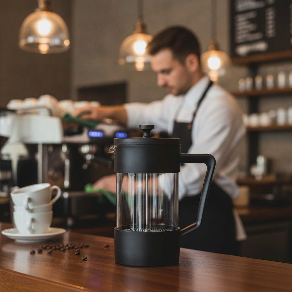 Polypropylene Cafetiere 1L for Cafés & Hotels