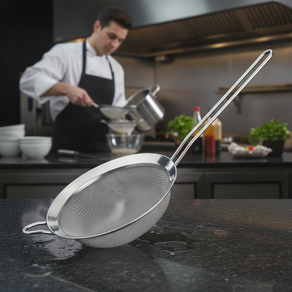 Stainless Steel Sieve 18cm for Bars & Cafés