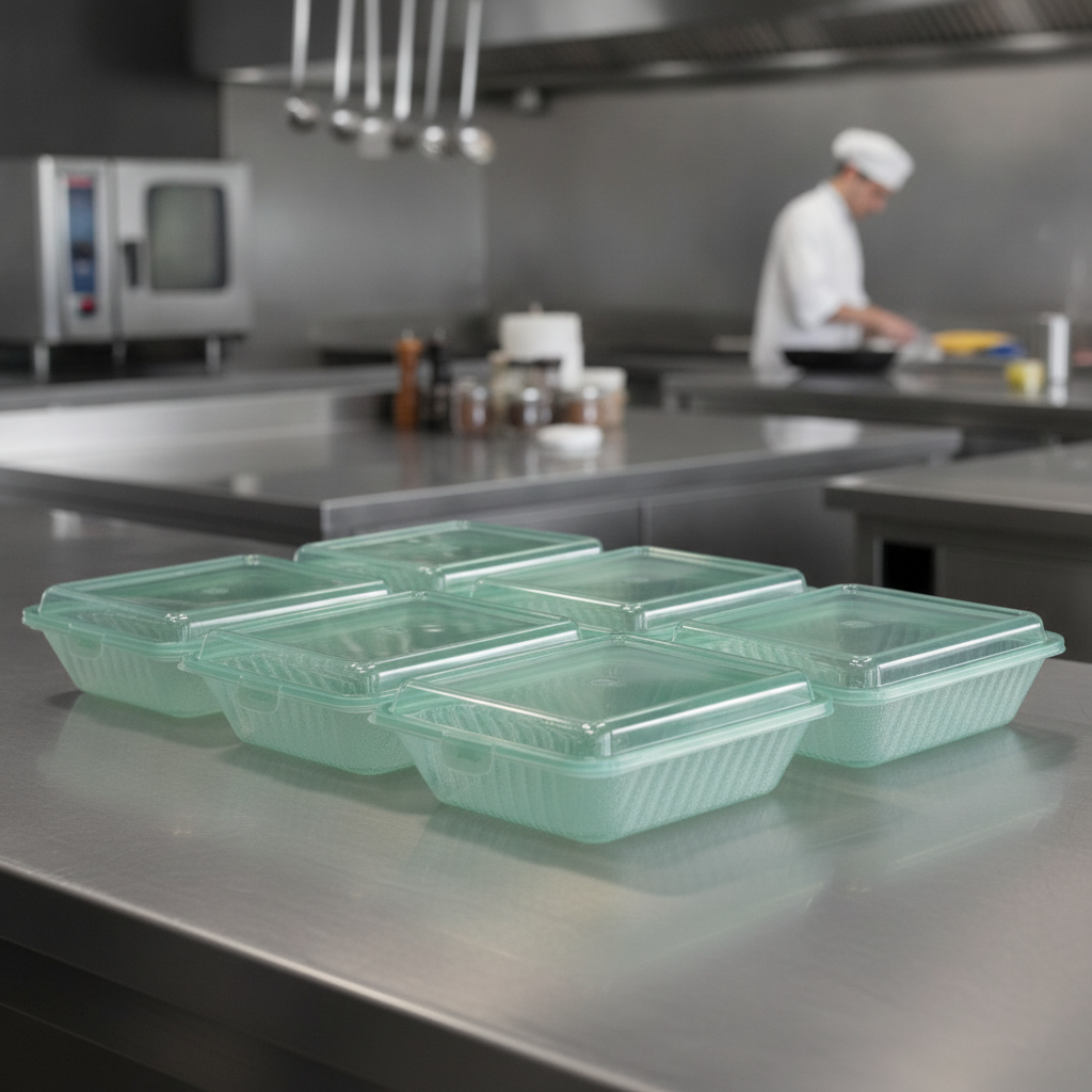 Polypropylene Meal Container 1000ml for Commercial Kitchens (Pack of 12)