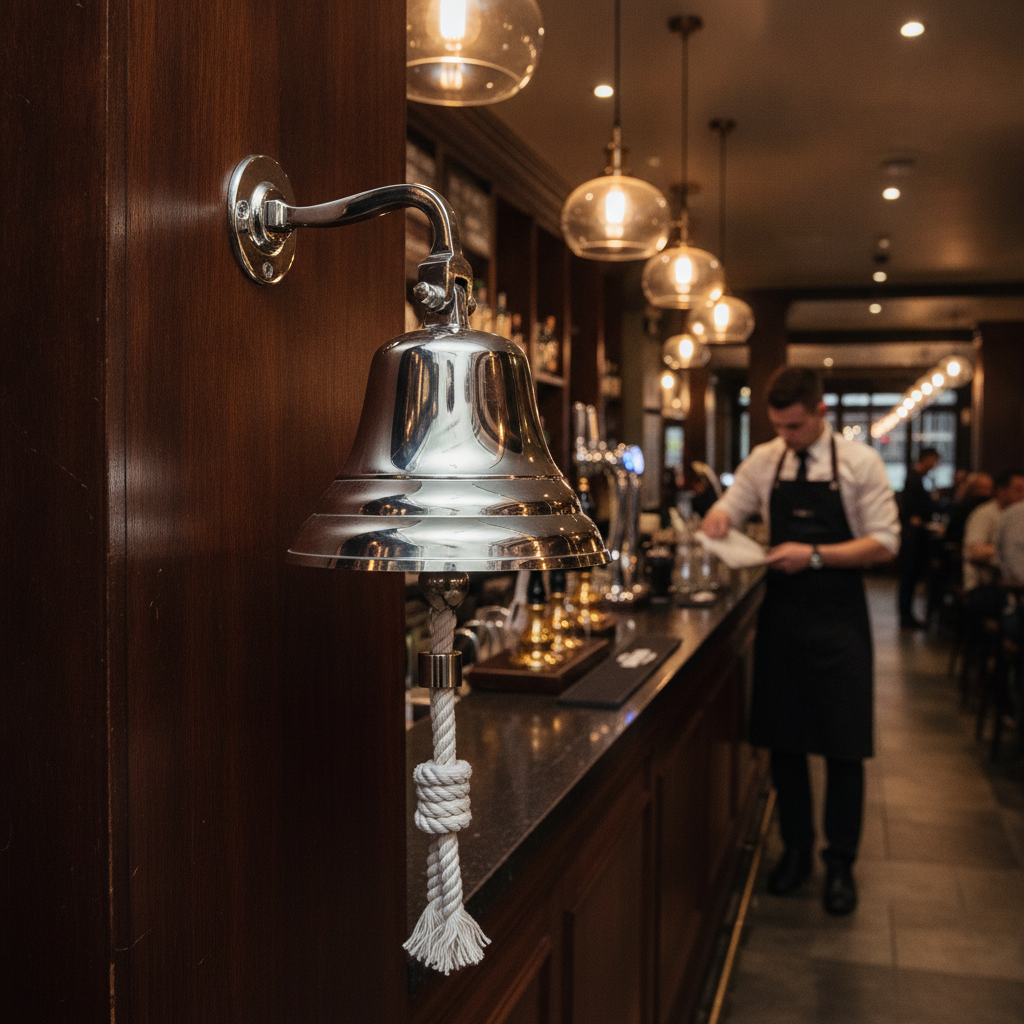 Stainless Steel Last Orders Bell 270mm for Pubs & Bars