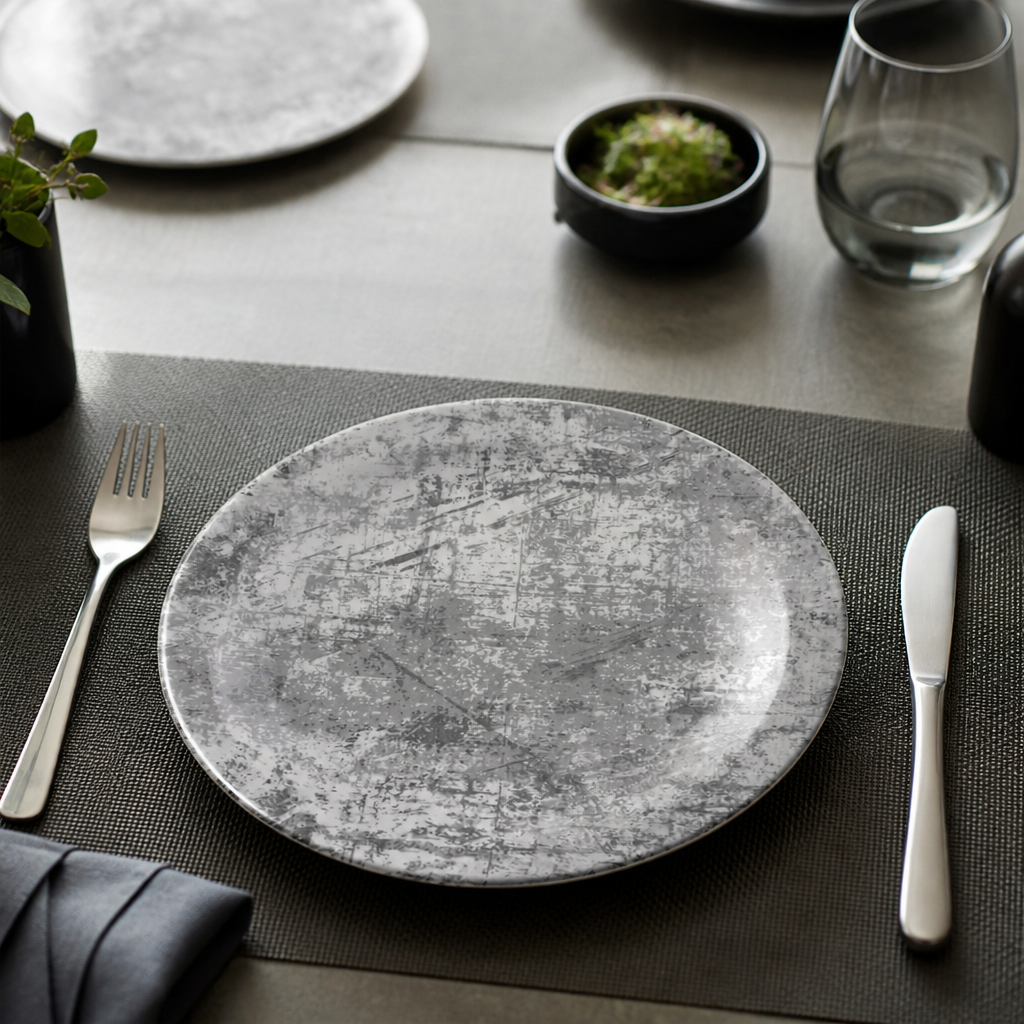 Vitrified Plate 178mm China for Contemporary Dining (Pack of 12)