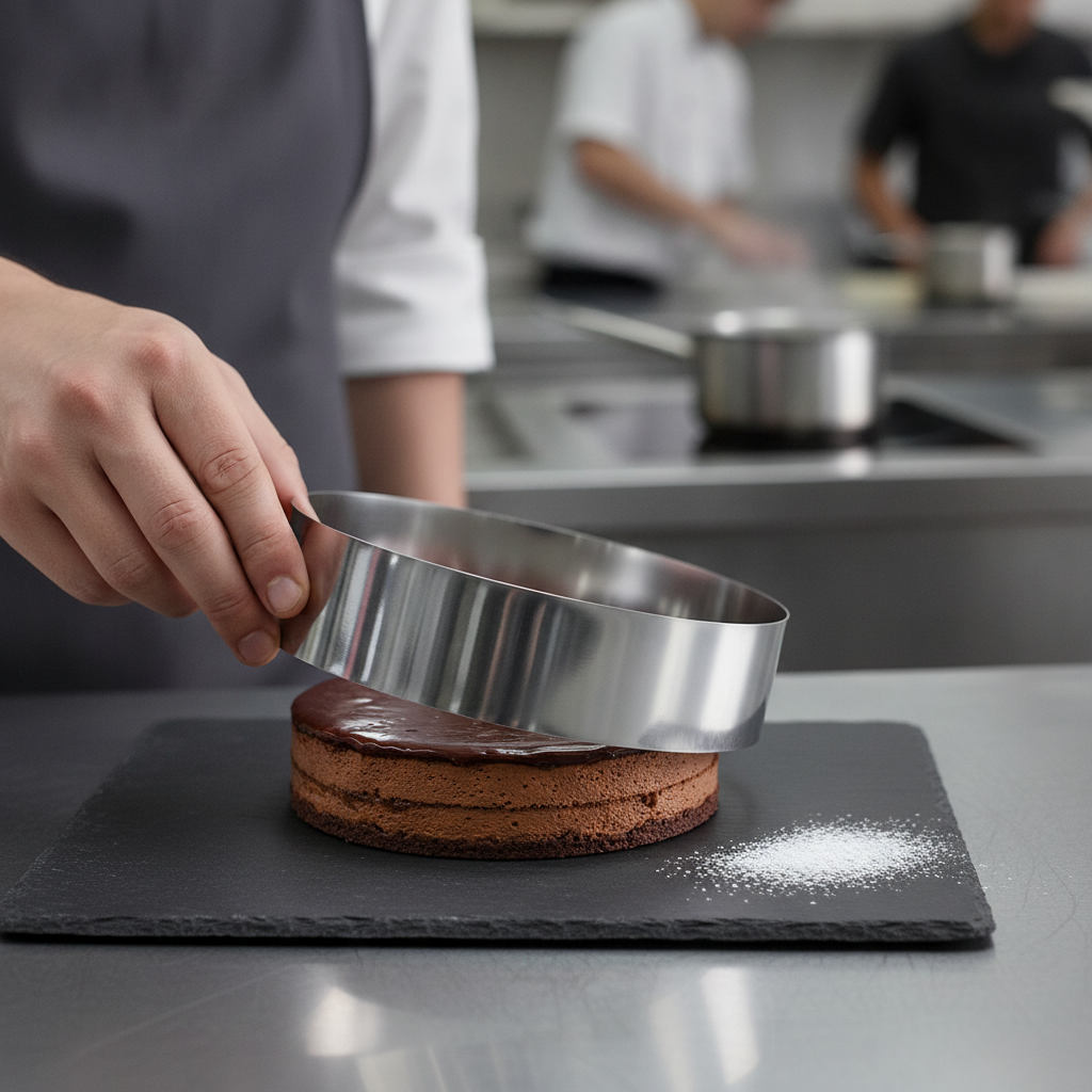 Stainless Steel Mousse Ring 240mm for Food Presentation