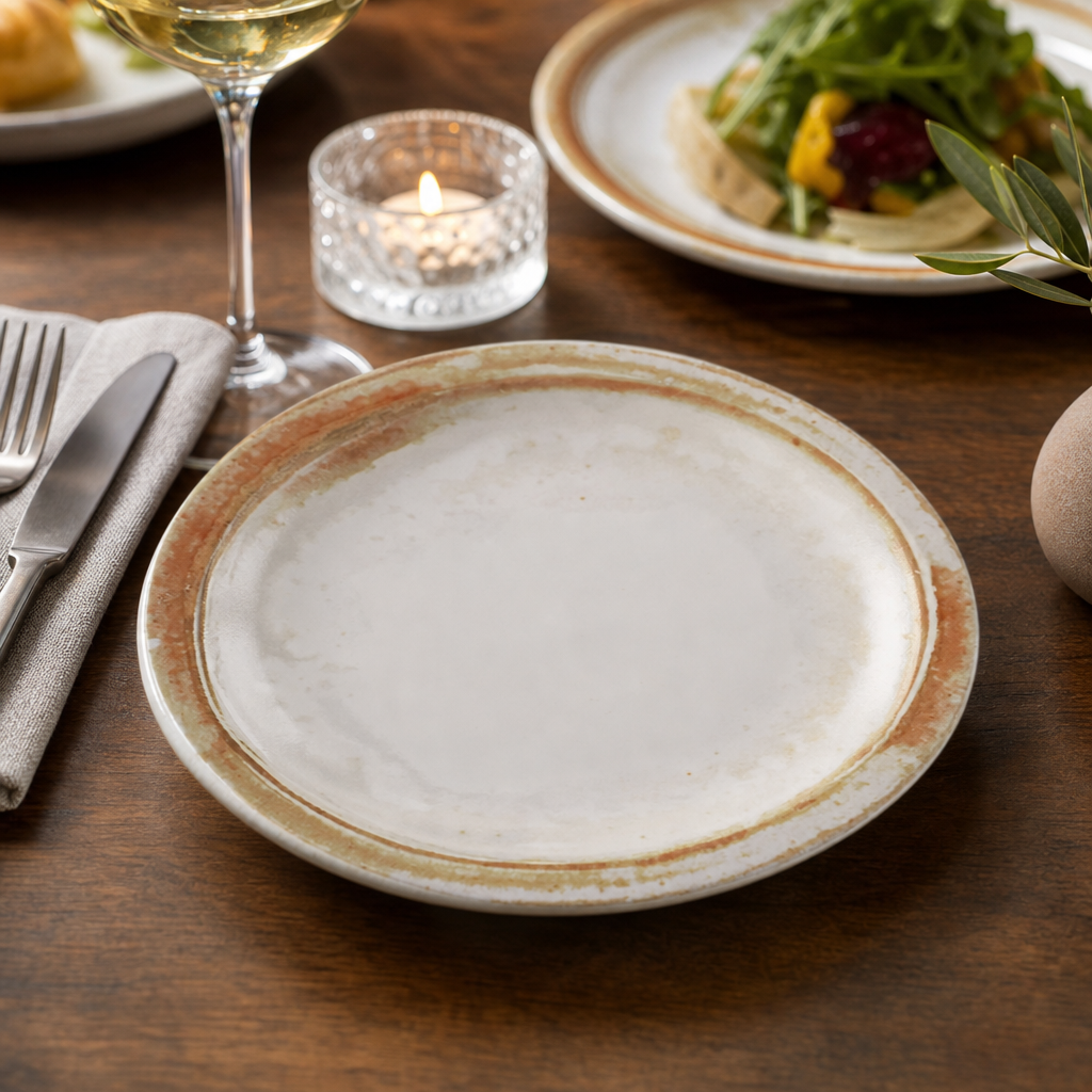 Plates Sandstone China for Professional Use (Pack of 12)